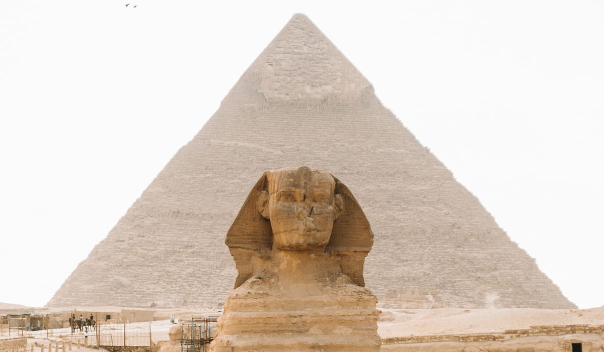 When was the Sphinx built? Why is it a Lion?